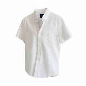 American Eagle Outfitters Men's White Short Sleeve Shirt NWT